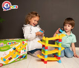 Prima mea pistă electrică Constructor 40 cu 2 cărucioare 38X25X14