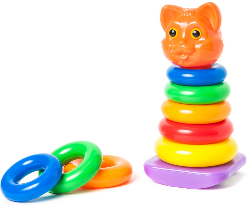 Пирамида С Топка Със 7 Ел. С Глава На Коте Клатеща Се 14Х14Х26