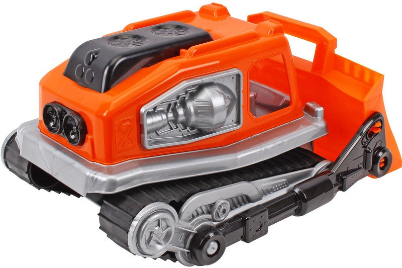 Булдозер С Гумени Вериги В Сигнално Оранжево И Черно 31х21х15 Cм Julia