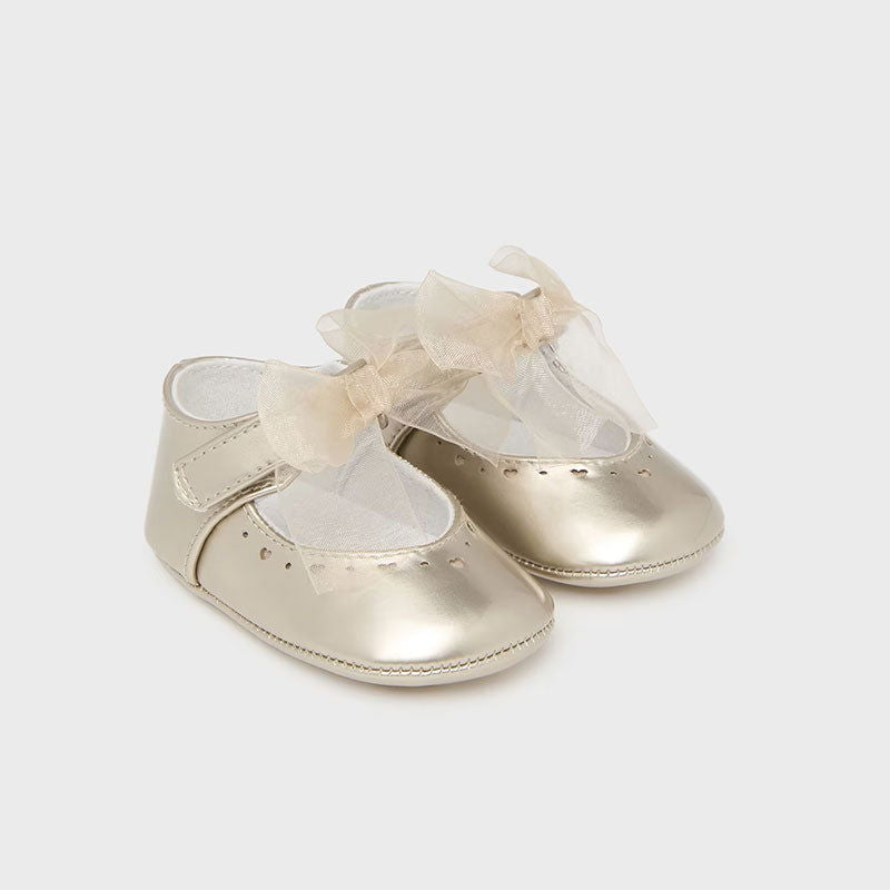 9687 Обувки Каишка Церемония Light Gold 18 --- BebeMama