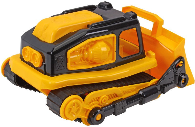 Булдозер С Гумени Вериги Жълт 31Х21Х15 Cм