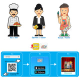 Говорещи И Разказващи На Български Пъзели ПрофисииС Размери 10Х5 Общо 48 Ел. 24 Професии По 2 Ел. С Добавена Реалност 20Х17Х4 На 16 Езика От Еva Пяна