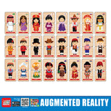 Говорещи И Разказващи На Български Пъзели Децата На Света За Най Малките С Размери 10Х5 Общо 48 Ел. 24 Модела По 2 Ел. С Добавена Реалност 20Х17Х4 На 16 Езика От Еva Пяна