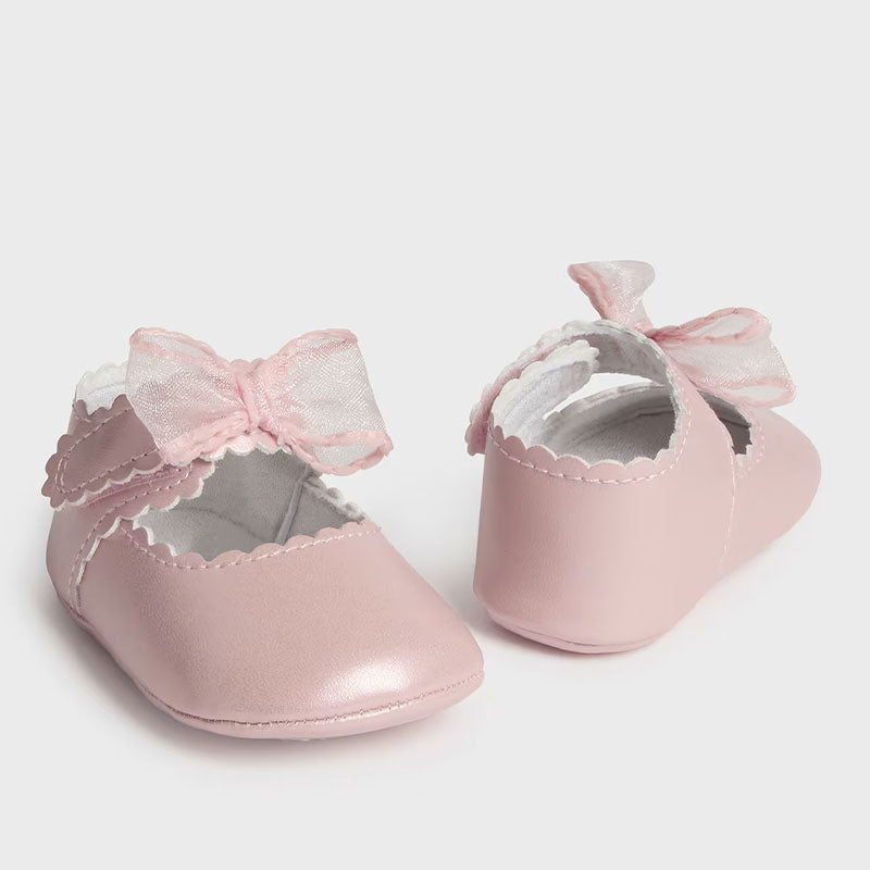 9742 Пантофки Панделка Телесен 16 --- BebeMama