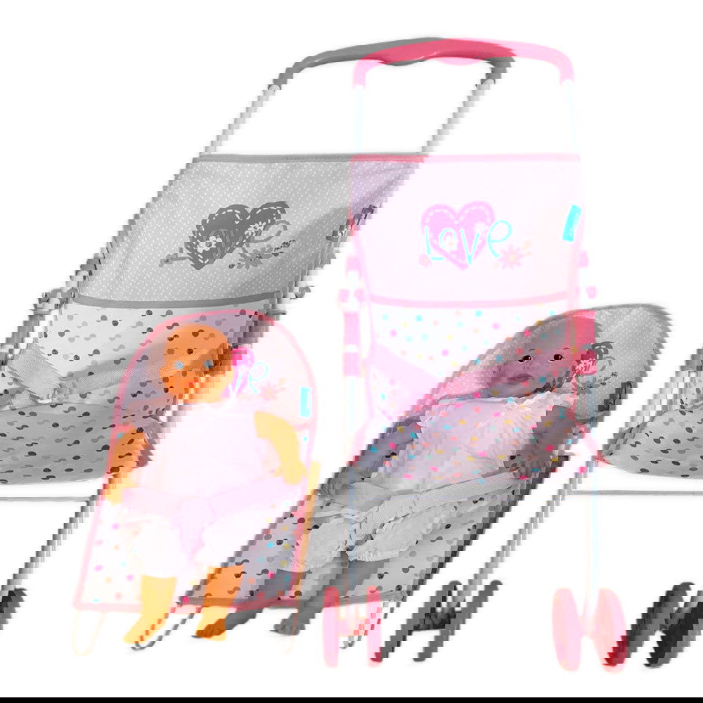 984233 Kоличка За Кукли, Шезлонг И Кукла Love --- BebeMama