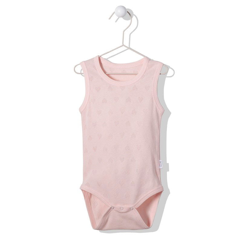 T2996 Боди-Потник Hearts Розов 24-36M/98Cm --- BebeMama