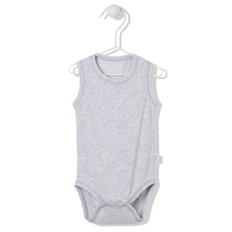 T3003 Боди-Потник Stars Сив 24-36M/98Cm --- BebeMama