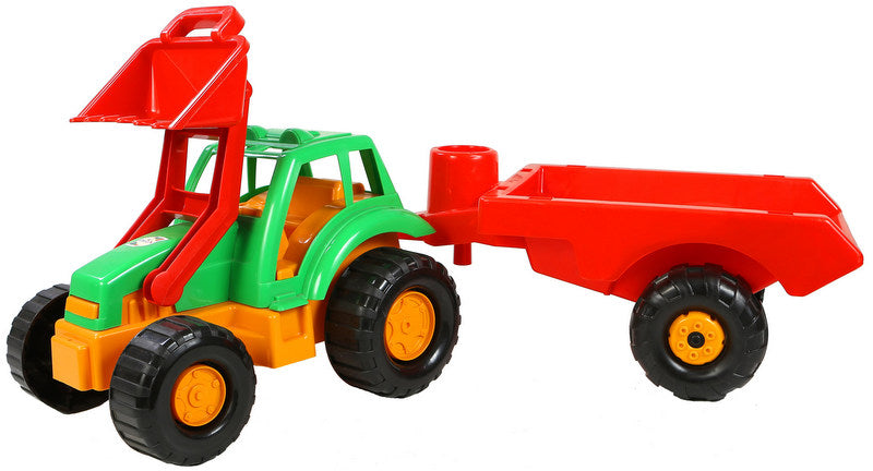 Трактор С Ремарке Голям 100 Х28Х25