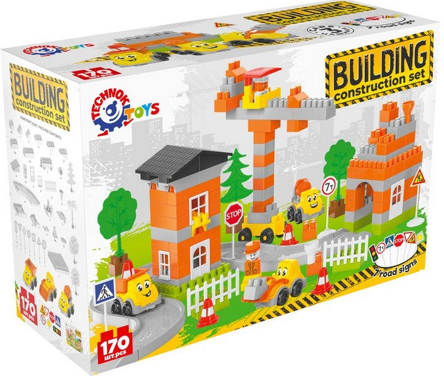 Constructor Construction 170 Piese 3 Modele cu Șină 38X25X14