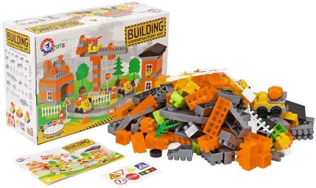 Constructor Construction 170 Piese 3 Modele cu Șină 38X25X14