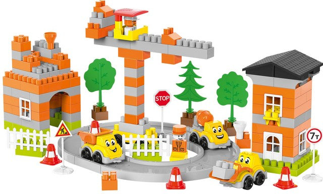 Constructor Construction 170 Piese 3 Modele cu Șină 38X25X14