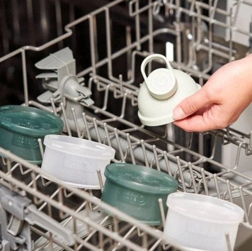 Recipiente pentru lapte praf verde mineral