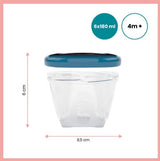 Купички 6 Броя 180 Мл - Контейнери За Храна - Babymoov - BebeMama