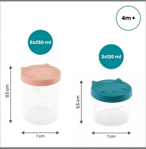 Комплект Стъклени Купички За Храна Isy Bowls 6X250 Мл И 3X120 Мл --- BebeMama