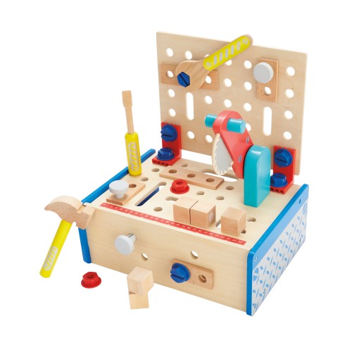Детска Дървена Работна Маса С Циркуляр И Инструменти Smartbaby