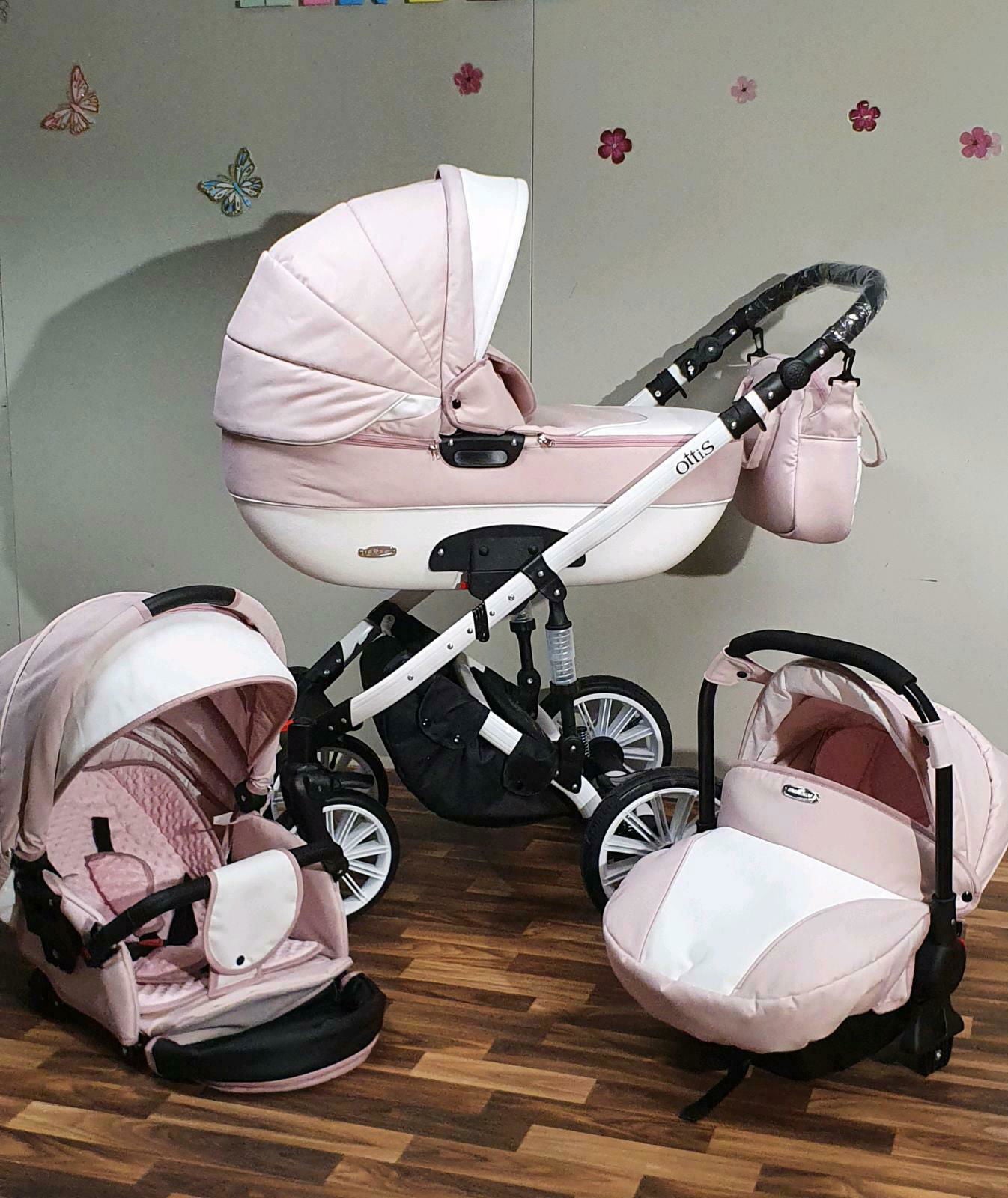 Adbor-Бебешка Количка 3В1 Zarra White Цвят:01 --- BebeMama