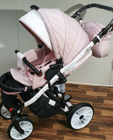 Adbor-Бебешка Количка 3В1 Zarra White Цвят:01 --- BebeMama