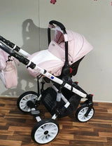 Adbor-Бебешка Количка 3В1 Zarra White Цвят:01 --- BebeMama