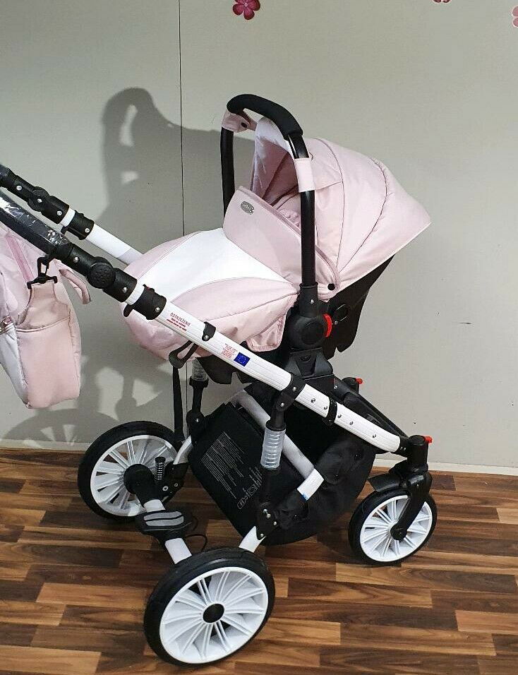 Adbor-Бебешка Количка 3В1 Zarra White Цвят:01 --- BebeMama