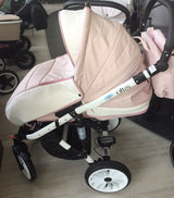 Adbor-Бебешка Количка 3В1 Zarra White Цвят:01 --- BebeMama