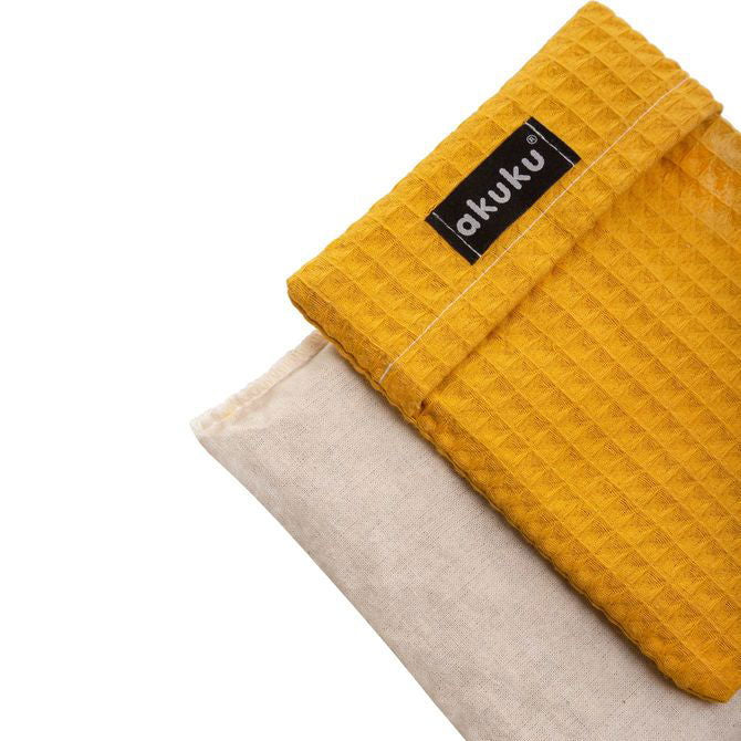 Akuku Възглавничка За Бебе С Черешови Костилки 13 X 16 Cm Жълта --- BebeMama