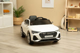Акумулаторен Автомобил Audi Etron Spоrtback Бял Caretero Toyz --- BebeMama