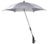 Umbrelă pentru cărucior cu protecție UPF 50+ gri