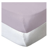 Чаршафи 2 Броя 60Х120См 100% Памук Бял/Лилав Babycalin