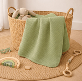 BabyCalin nyári babatakaró 75x100 cm Khaki