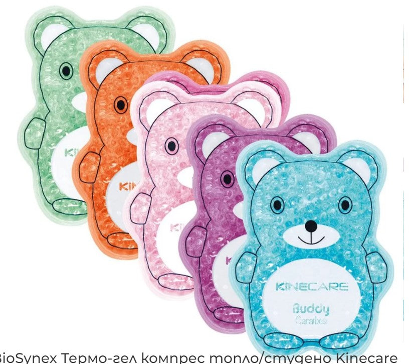 Термо-Гел Компрес Топло/Студено Kinecare - Бледо Розов Зелен Син - Подплънки За Гърди - Visiomed - BebeMama