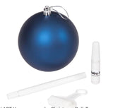 Baby Art Christmas Ball - Коледна Топка Navy Бял --- BebeMama