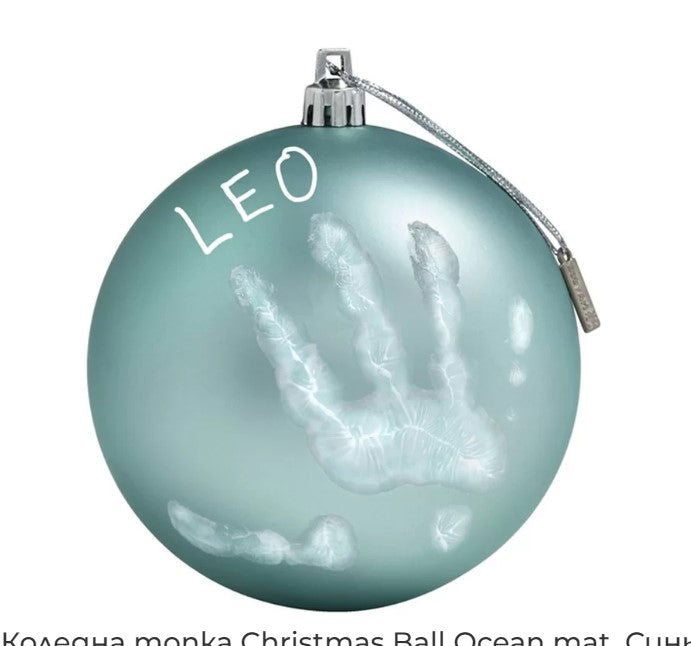 Baby Art Christmas Ball - Коледна Топка Ocean Mat --- BebeMama