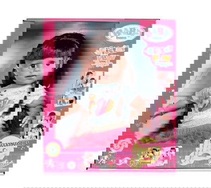 Baby Born - Кукла С Кестенява Коса И Аксесоари Sister Styleplay 43 См --- BebeMama