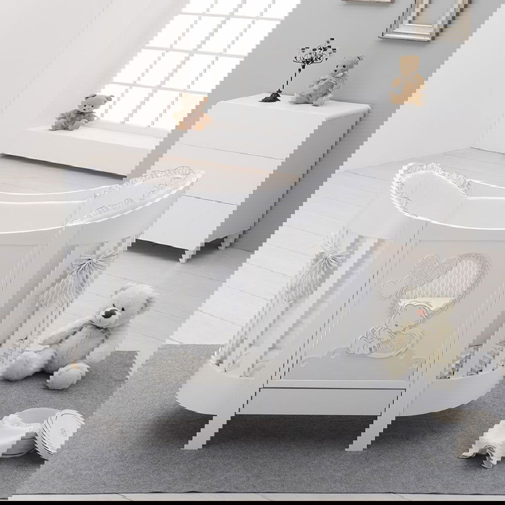 Baby Love Кошара Овал Бяла --- BebeMama