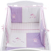 Baby Oliver Спален Комплект 3 Ч. За Бебешка Кошара (60 X 120) Lilac Dream Birds --- BebeMama