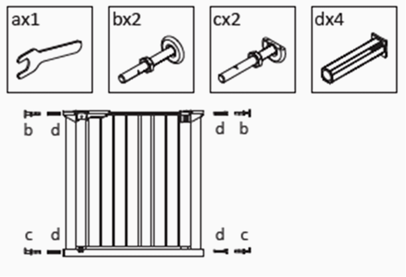 Babydan - Резервен Комплект Фитинги За Прегради Под Напрежение --- BebeMama