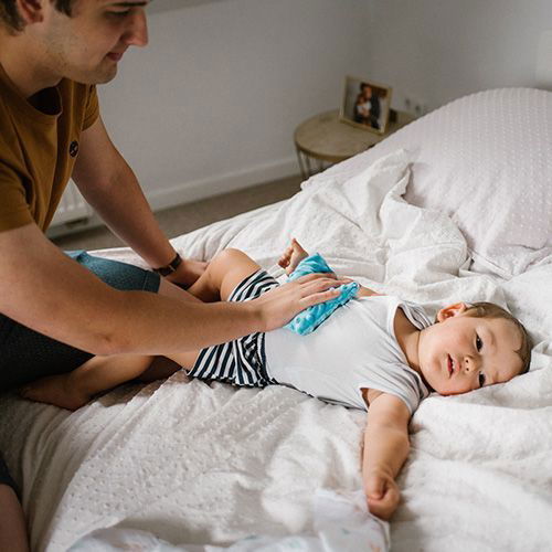 Babyono Take Care Възглавничка Против Колики Синя --- BebeMama