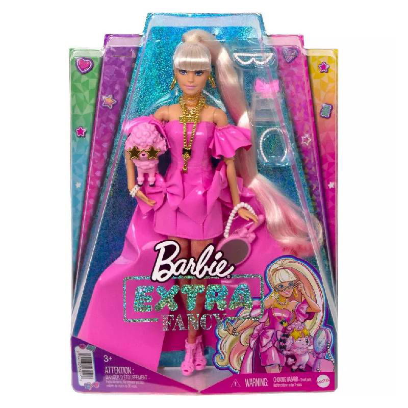 Barbie Extra Fancy Кукла Pink Plastic --- BebeMama