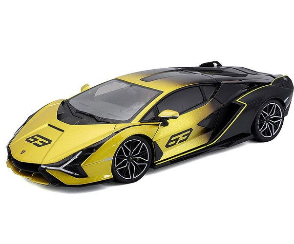 Bburago Plus - Модел На Кола 1:18 - Lamborghini Sian Fkp 37 С Преливащи Цветове --- BebeMama