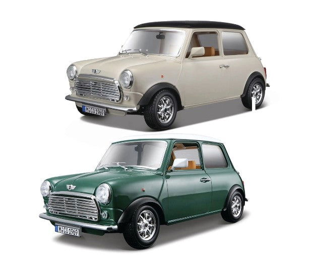 Bburago Plus - Модел На Кола 1:18 - Mini Cooper 1969, Асортимент --- BebeMama