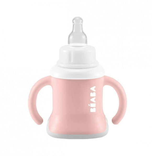 Beaba 3-В-1 Преходна Чашка Evoluclip 150 Мл Old Pink --- BebeMama