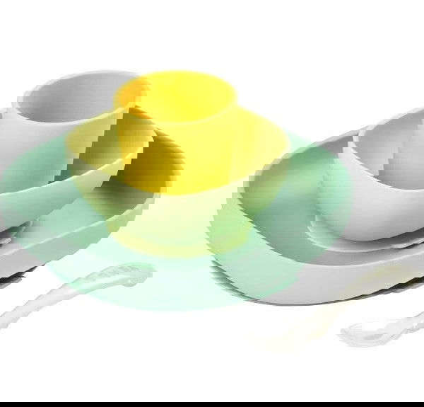 Beaba Комплект За Хранене 4 Части Жълт --- BebeMama