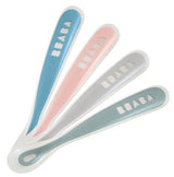 Beaba Комплект 4 Силиконови Лъжици – Eucalyptus --- BebeMama