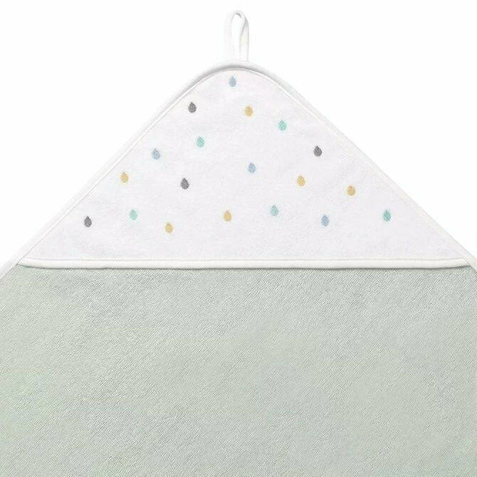 142/11 Хавлия Terry 100/100 Точки Бяла/Мента --- BebeMama