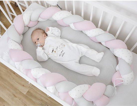 Bubaba Гнездо Розово/Бяло Плитка --- BebeMama