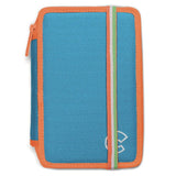 Corvina Fluo Несесер С 3 Ципа Пълен Син/Оранжев --- BebeMama