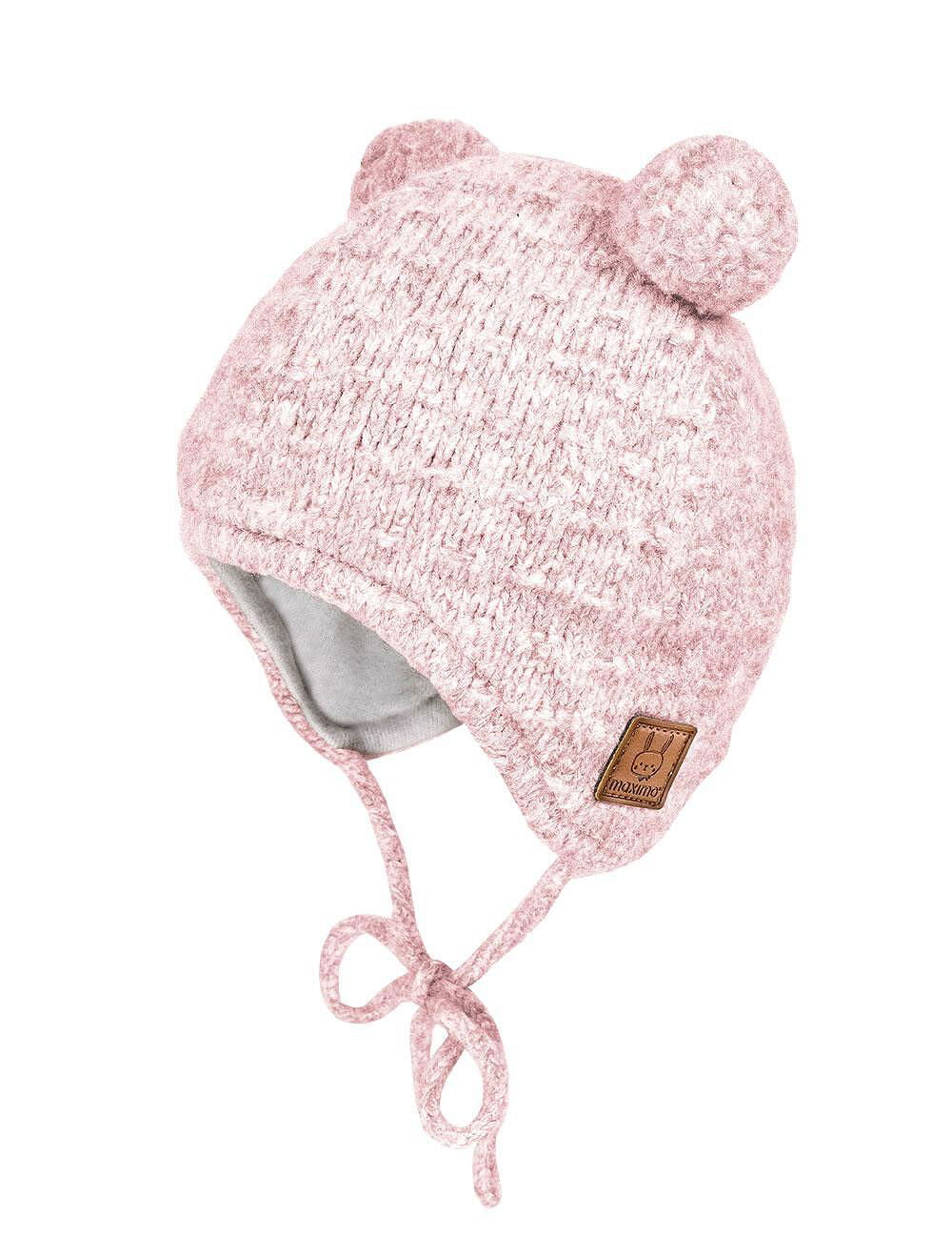 Maximo Зимна Шапка Св.Розова С Помпони - 45 /9-12 Мес./ --- BebeMama