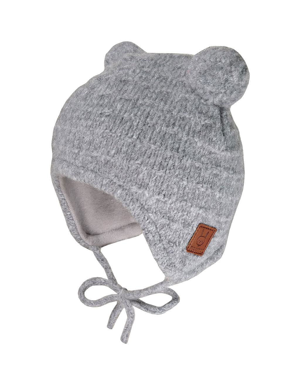 Maximo Зимна Шапка Сива С Помпони - 45 /9-12 Мес./ --- BebeMama