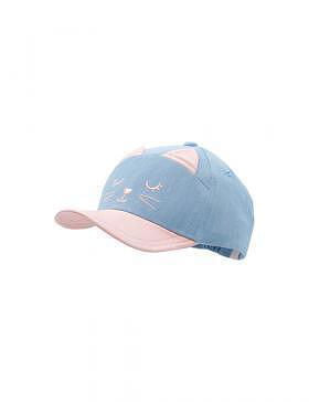 Maximo Лятна Шапка 22 С Козирка Синя Котенце С Уши - 47/49 /12-24Мес./ --- BebeMama