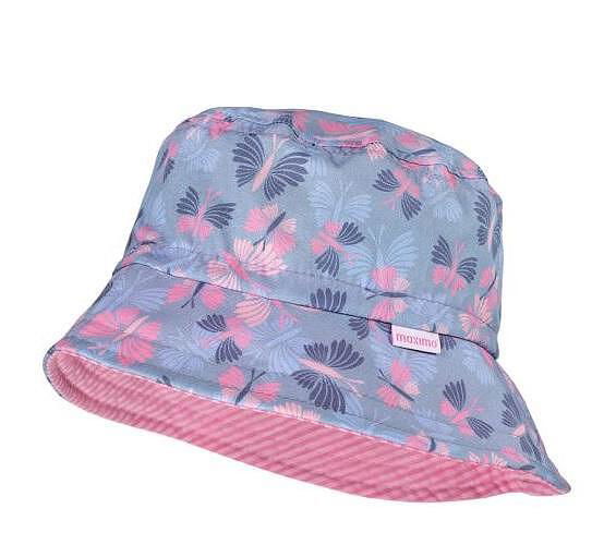 Maximo Лятна Шапка Периферия Синя Розови Пеперуди Upf50+ 0028 - 49 /18-24Мес./ --- BebeMama